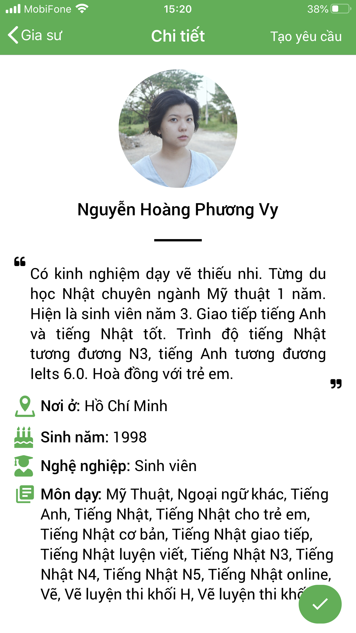 dạy kèm tiếng nhật